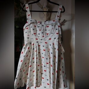 One of A Kind Cotton Heart Eyes Dress